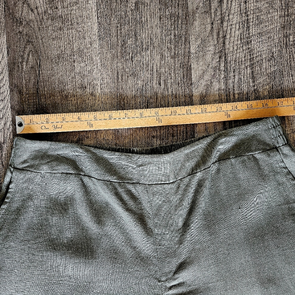 NWT LINEN Jessica Simpson Wide Leg Pant Cargo Pant Olive Size Large - Picture 4 of 6